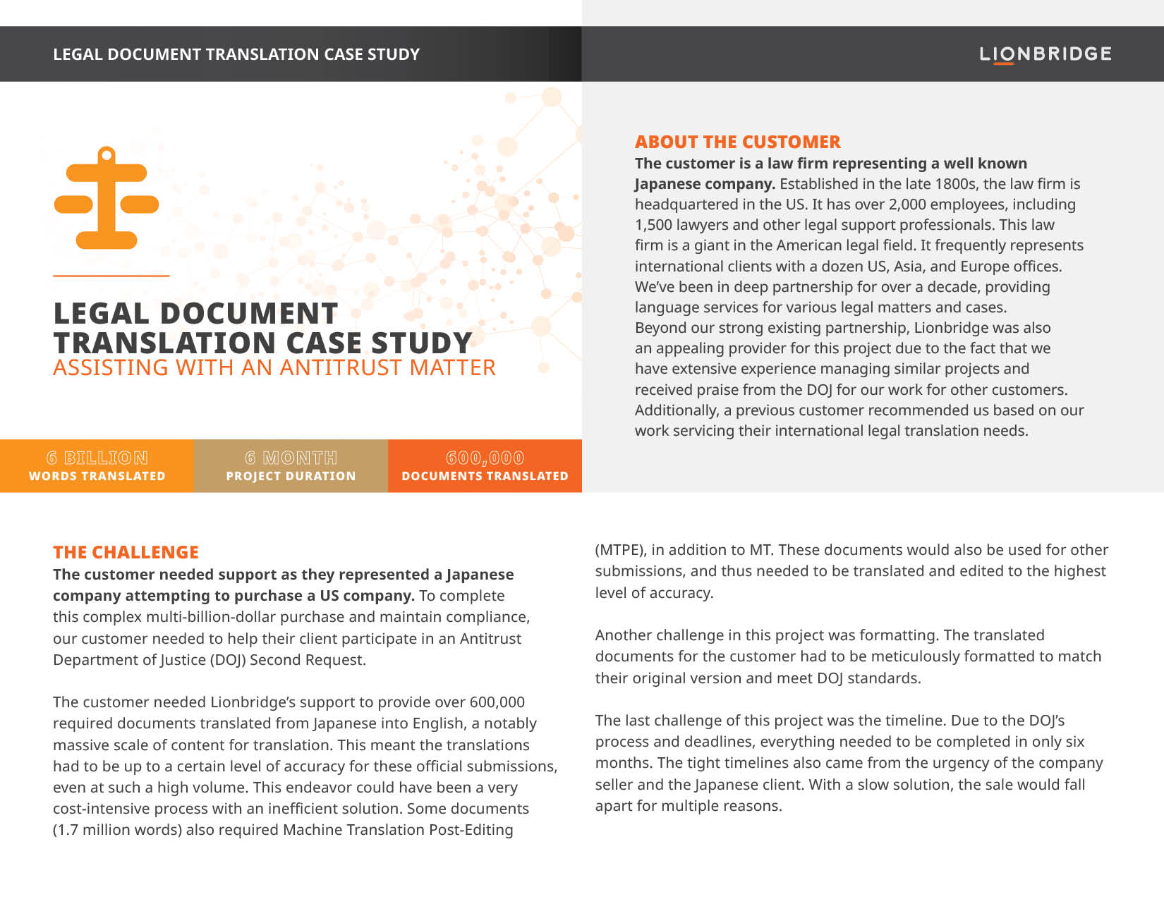 Legal Document Translation Case Study