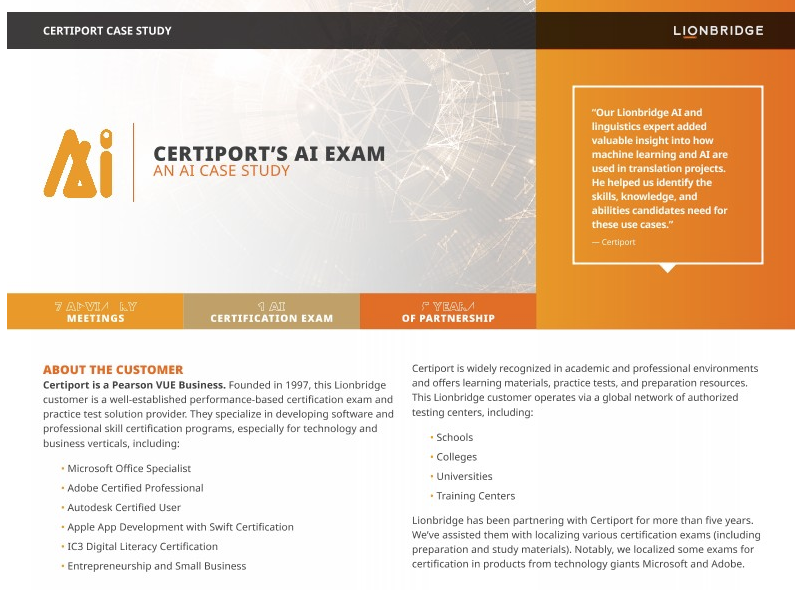 Certiport Case Study Cover