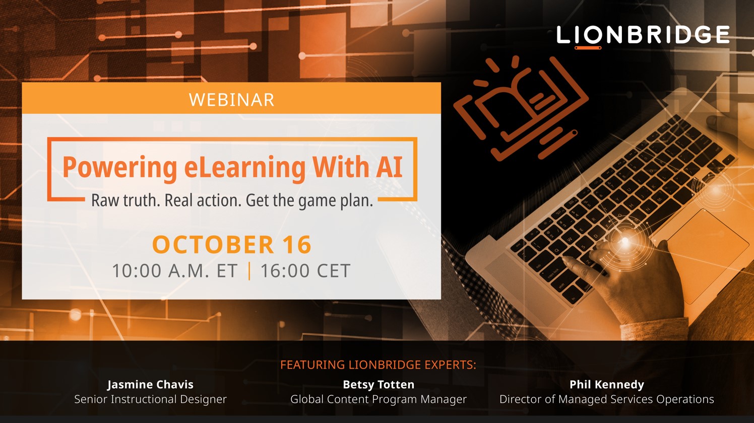 Cover of the presentation of Powering eLearning with AI