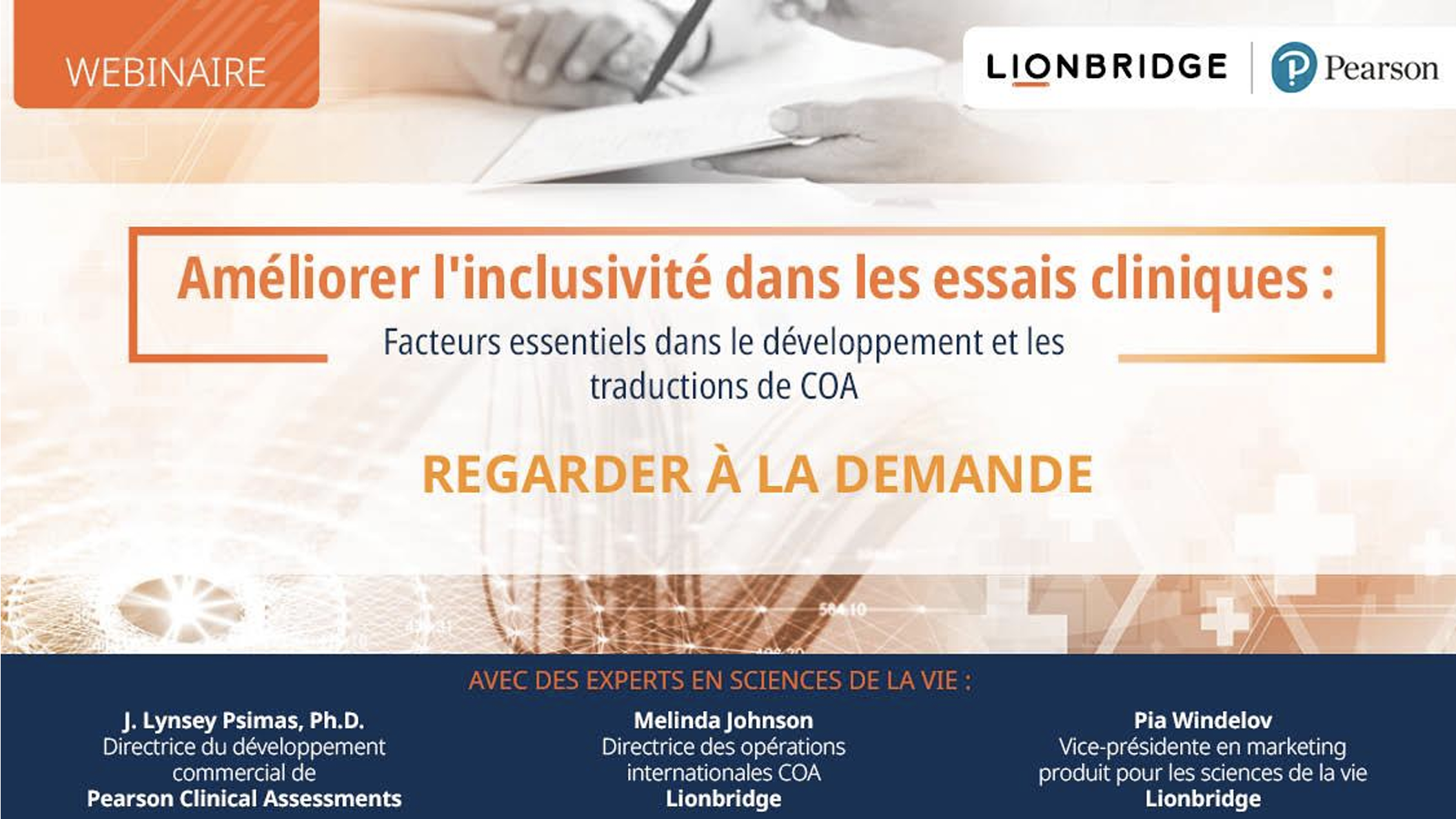 Couverture de la présentation "Améliorer l'inclusivité dans la recherche sur les essais cliniques"