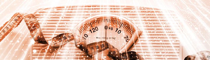 Hilfsmittel zur Gewichtsabnahme und Messinstrumente