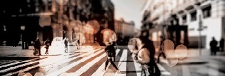 People crossing a road