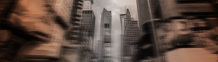 blurred urban view