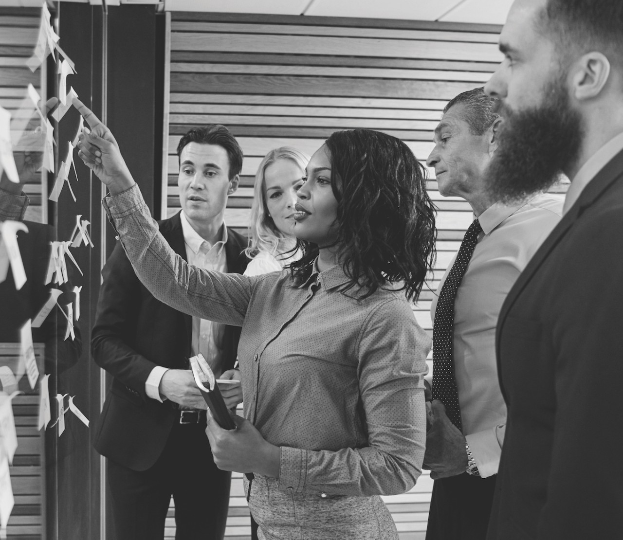 Group of businesspeople planning a project